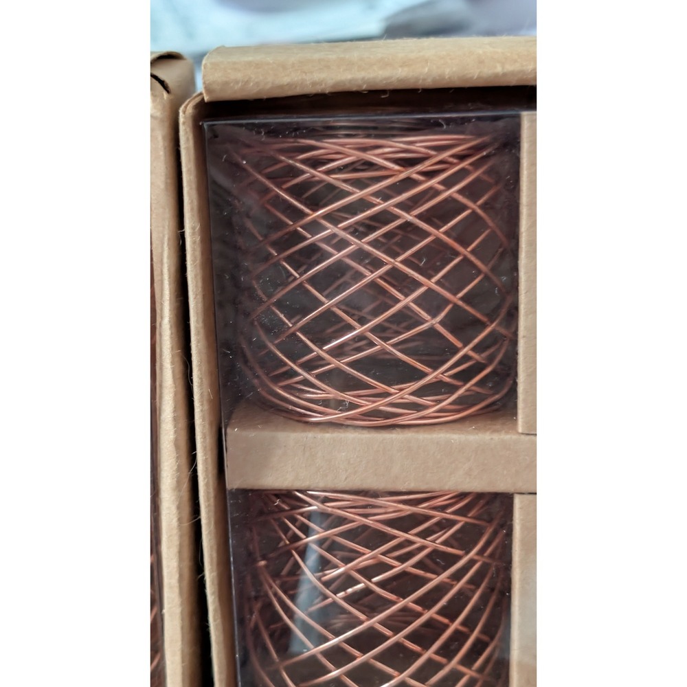 Copper napkin rings, set of 8
